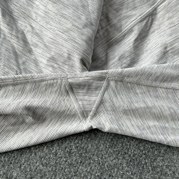 Lululemon Legging Women 12 Wunder Under Scalloped Hem High Rise Crop 32X24 Lulu - Picture 14 of 14